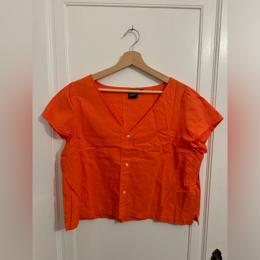 Gap Button-Up Blouse, Size L